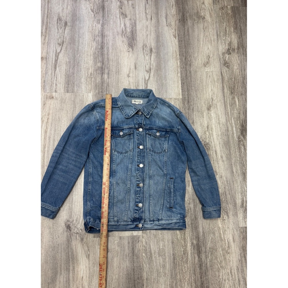 Madewell Women's The Oversized Trucker Jean Jacket in Bankfield Wash Size Small - Picture 7 of 10